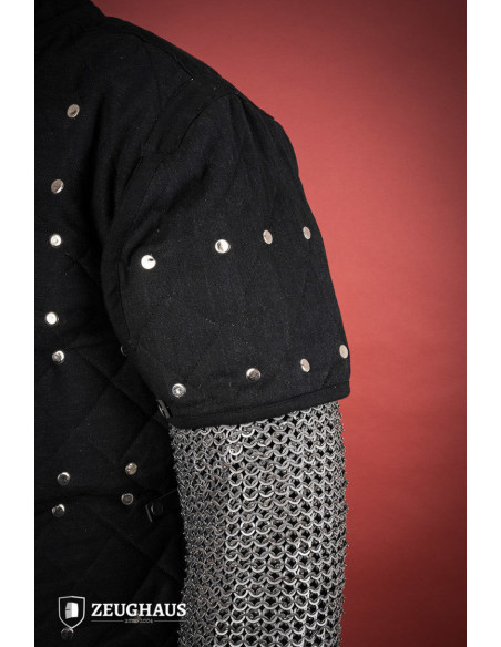 Brigantina medieval em aço macio, cor...