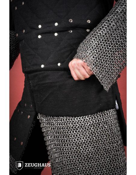 Brigantina medieval em aço macio, cor...