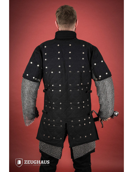 Brigantina medieval em aço macio, cor...