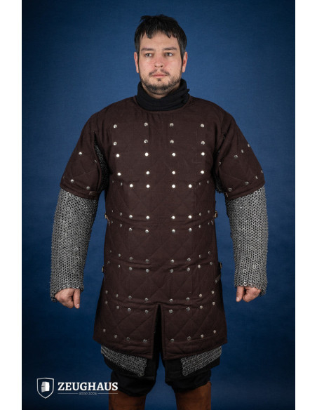 Brigantina medieval em aço macio, cor...