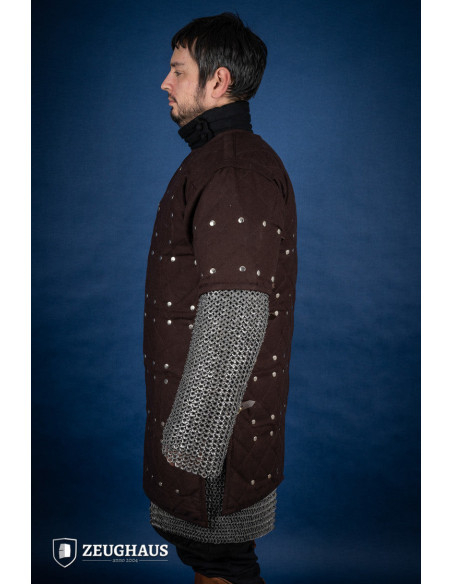 Brigantina medieval em aço macio, cor...