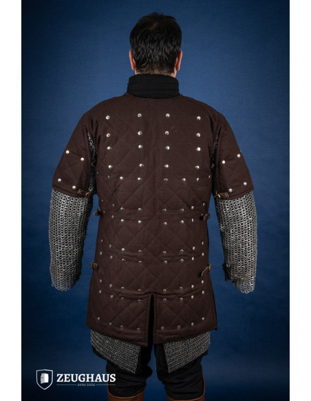 Brigantina medieval em aço macio, cor...