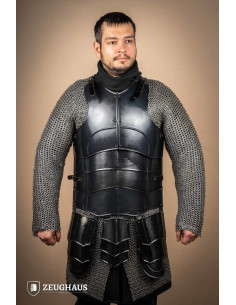 Peitoral medieval em aço macio polido modelo Champion