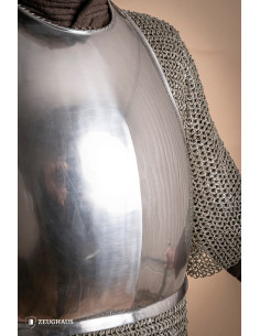 Peitoral mercenário medieval em aço polido (1,6 mm.) 2