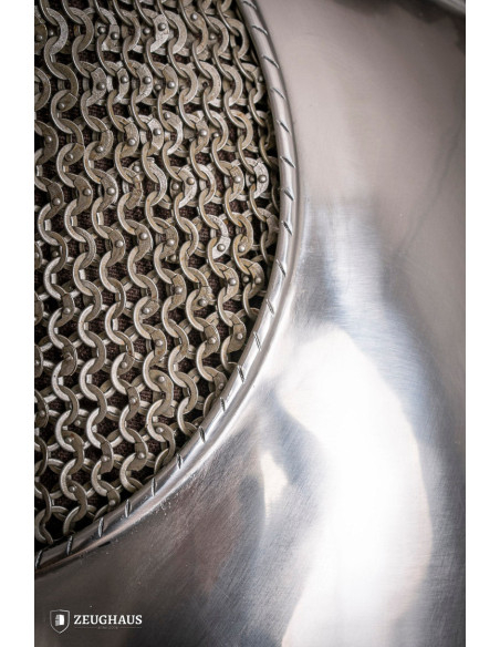 Peitoral mercenário medieval em aço...