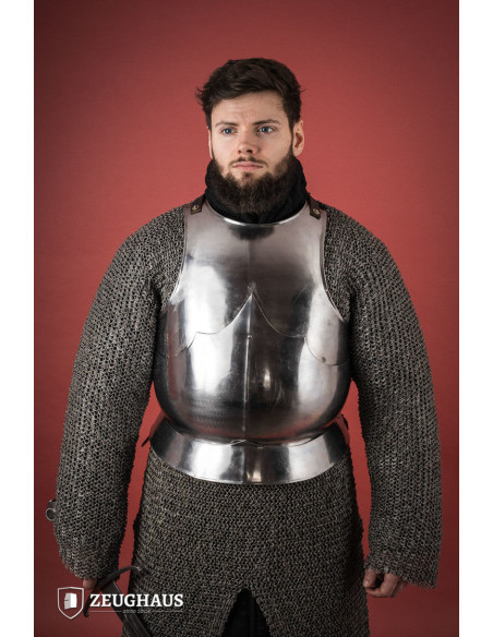 Peitoral medieval do século XV. aço...