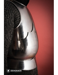 Peitoral medieval do século XV. aço polido (1,6 mm.) 2