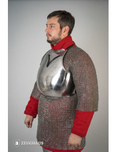 Peitoral medieval do século XIV. aço polido (1,6 mm.) 2