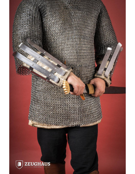 Pulseiras Viking em aço polido (1,6 mm.)