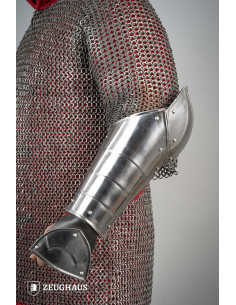 Pulseiras medievais em aço polido modelo Champion 2