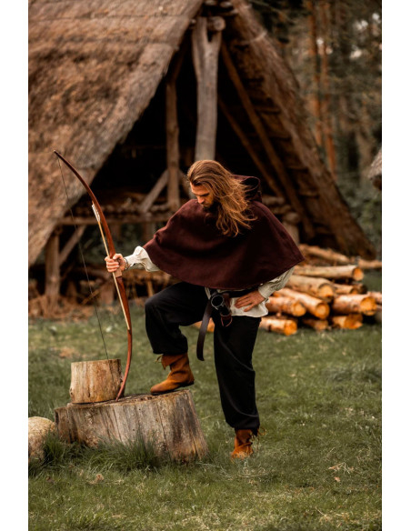 Gugel lã medieval modelo Paul, marrom...