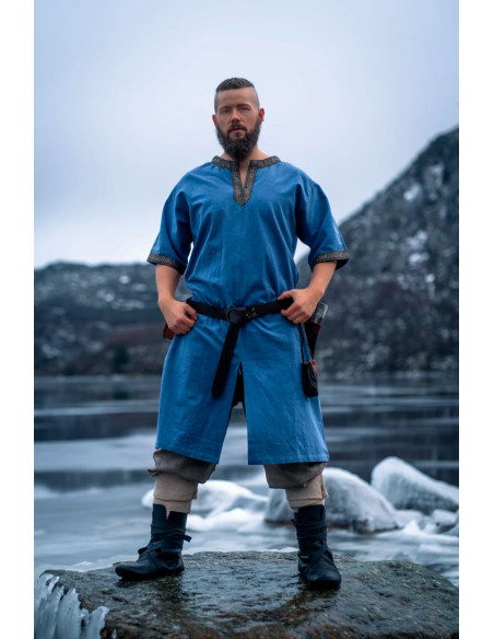 Túnica Viking de manga curta Richard,...