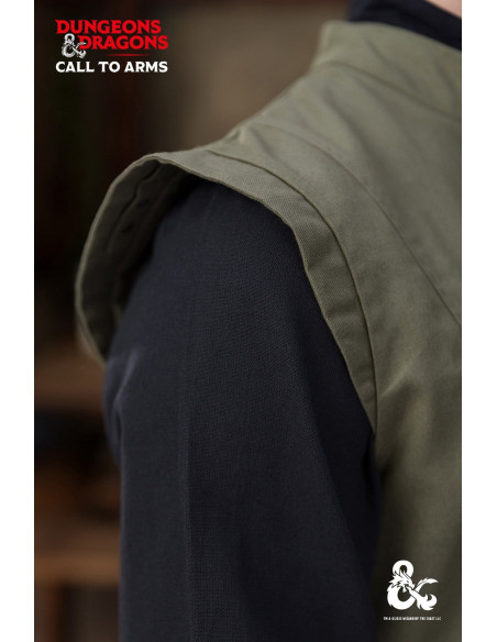 Colete medieval modelo Ranger, cor verde