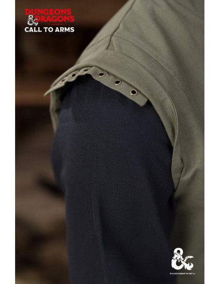 Colete medieval modelo Ranger, cor verde