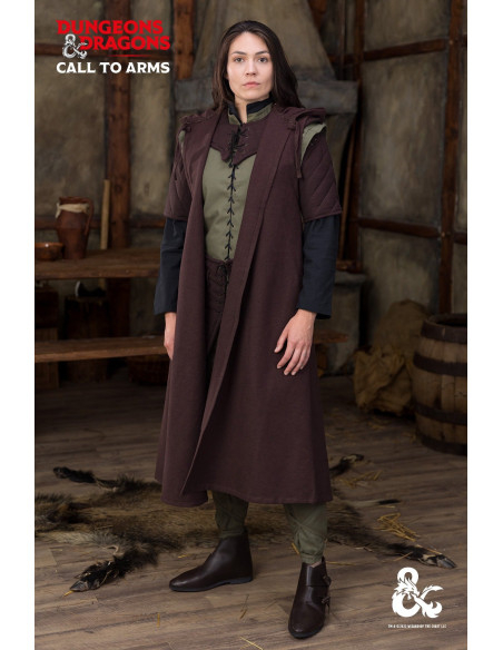 Colete medieval modelo Ranger, cor verde