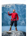 Túnica viking Ivar, vermelha