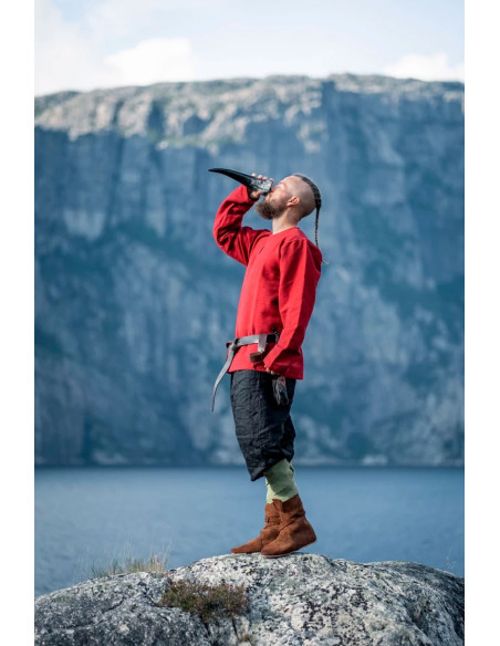 Túnica viking Ivar, vermelha