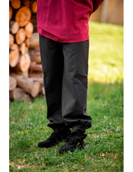 Calça medieval Gerold, cor preta
