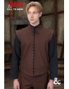 Colete medieval modelo Ranger, cor marrom