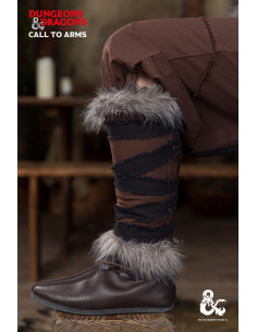 Torresmos bárbaros medievais, cor marrom-preta