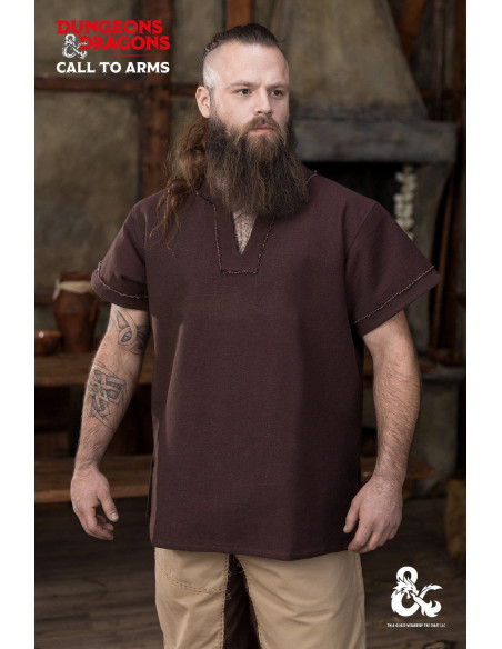 Camisa medieval Barbara em algodão,...