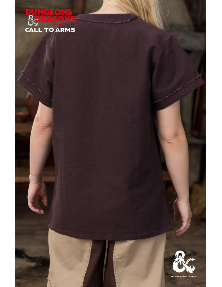 Camisa medieval Barbara em algodão,...