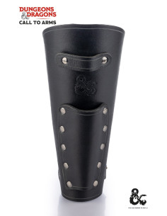 Pulseiras medievais de couro, pretas 2