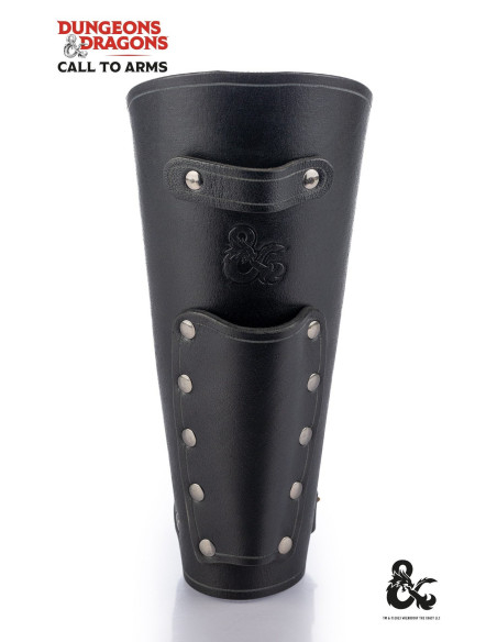 Pulseiras medievais de couro, pretas