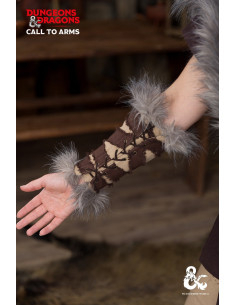 Braçadeiras bárbaras medievais, cor bege-marrom 2