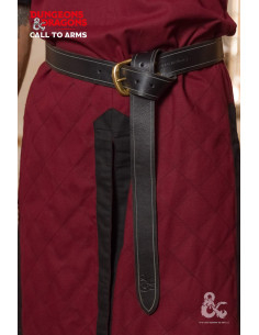 Cinto de couro medieval, preto 2