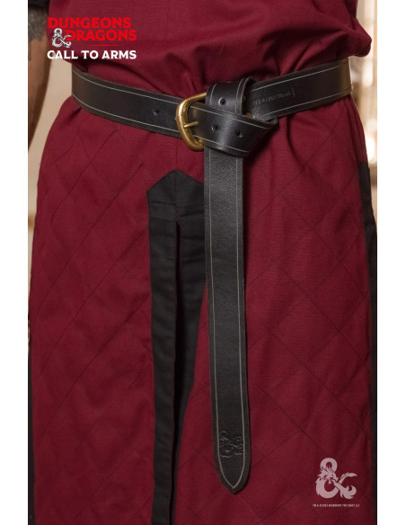 Cinto de couro medieval, preto