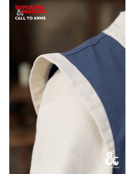 Colete de monge medieval, cor azul...