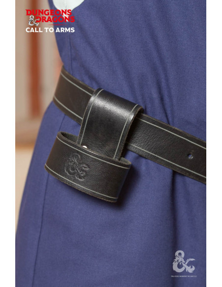 Baldric de couro para machados, preto