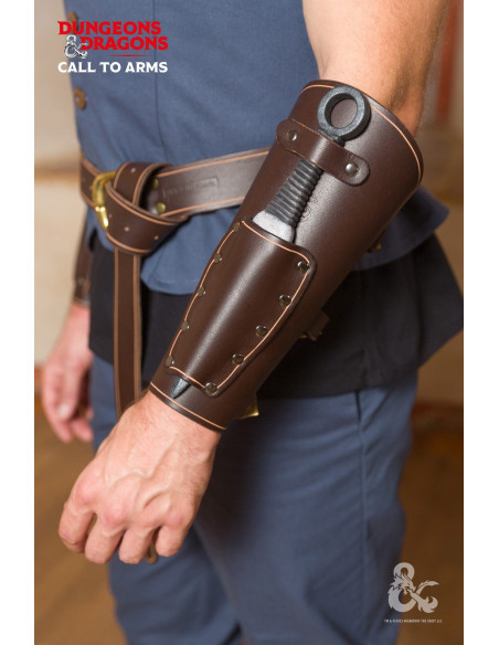 Pulseiras medievais de couro, marrom