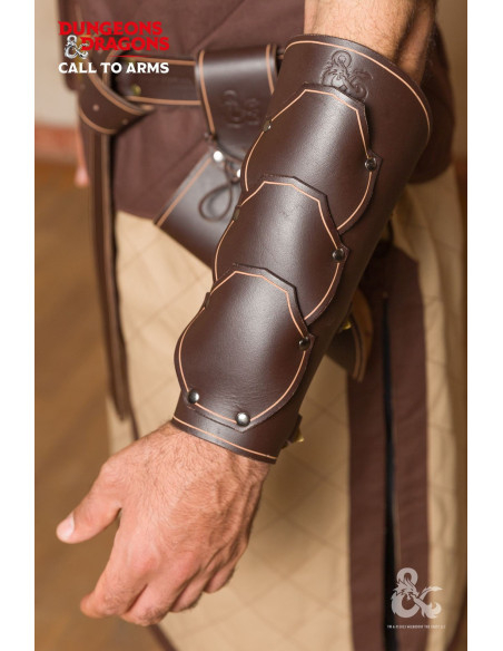 Pulseira de lutador medieval em couro...