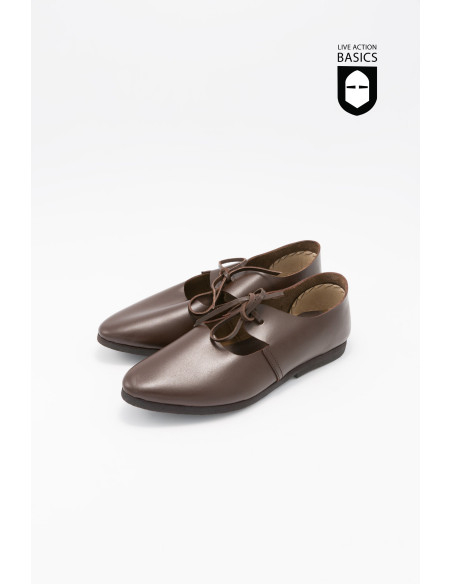 Sapatos medievais de couro para...