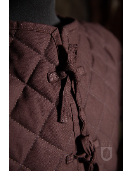Gambeson medieval acolchoado de manga...