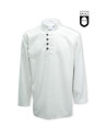 Camisa medieval com botões, branco natural