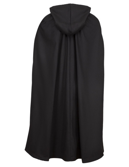 Capa medieval básica com capuz,...