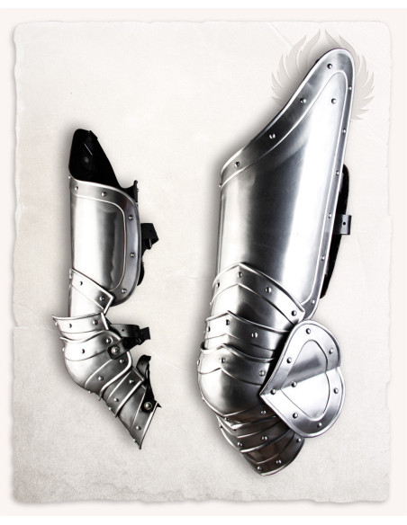 Perna medieval em aço polido modelo...