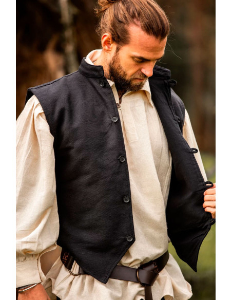 Colete medieval tricotado à mão...