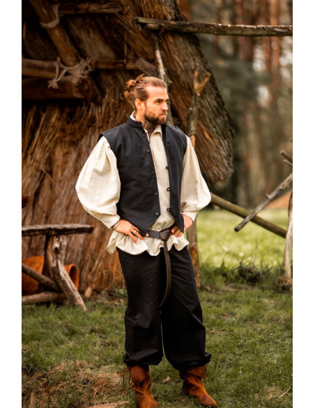 Colete medieval tricotado à mão...