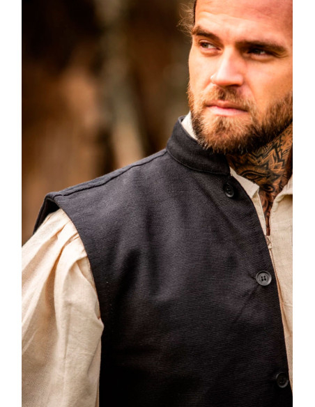 Colete medieval tricotado à mão...