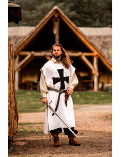 Túnica dos Cavaleiros Templários, Branco/Preto 2