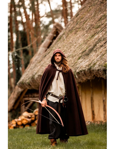 Capa longa medieval modelo Boil,...