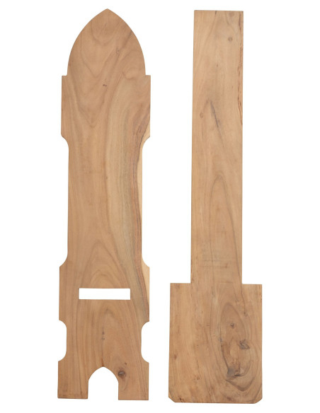 Cadeira medieval de madeira Viking...