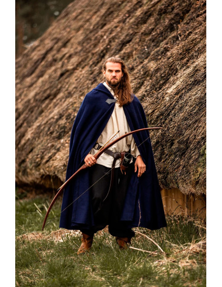 Capa medieval de lã modelo Tjark, cor...