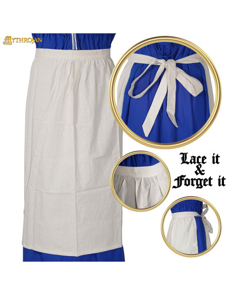 Avental medieval renascentista, cor...