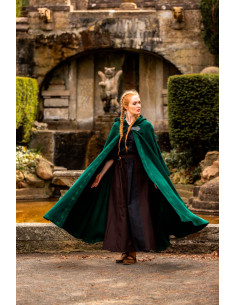 Capa medieval de Cabo Verde com capuz, modelo Gesa