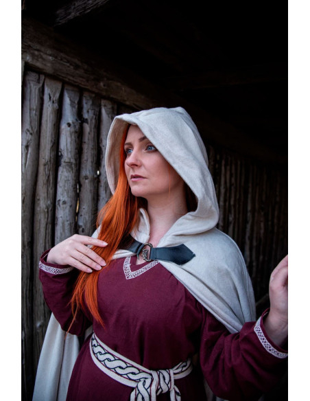 Capa de lã medieval modelo Tjark, cor...